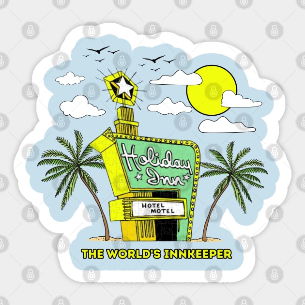 Hotel Motel Holiday Inn. Sugarhill Gang. Rappers Delight Sticker by Faeyza Creative Design